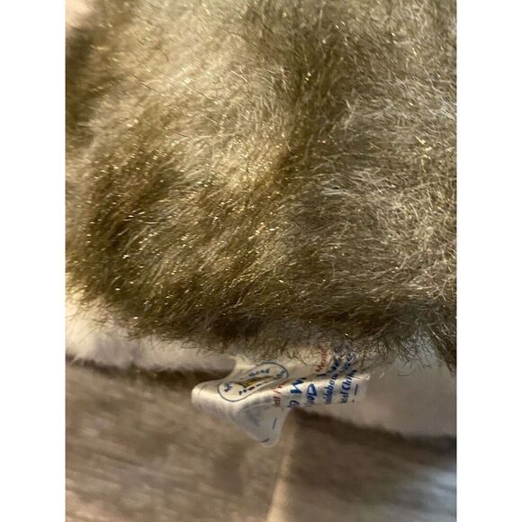 Build A Bear  Gray Wolf Dog Plush 17”  Retired Blue Eyes - Picture 12 of 12